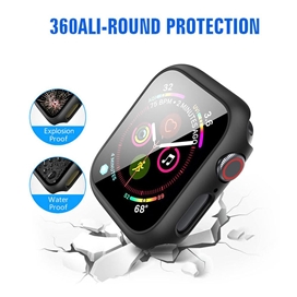 محافظ صفحه نمایش جیتک به همراه گارد برای اپل واچ 45 مدل G-TECH Ultra Thin WATCH 7/8 CASE