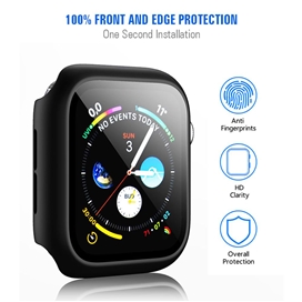 محافظ صفحه نمایش جیتک به همراه گارد برای اپل واچ 45 مدل G-TECH Ultra Thin WATCH 7/8 CASE