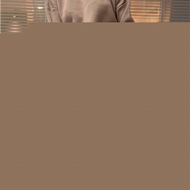 ست بافت بلوز و شلوار یقه ایستاده زنانه
