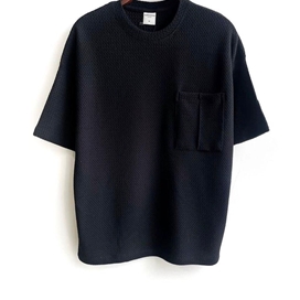 تی شرت مردانه ساده پارچه کنفی جیب دار مراکش