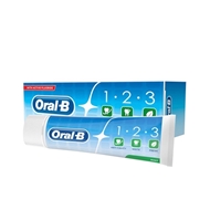خمیر دندان اورال بی Oral B با رایحه نعنا مدل 1.2.3 مقدار 100 گرمی